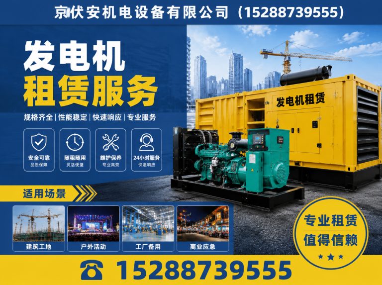 宿州发电机租赁展示图